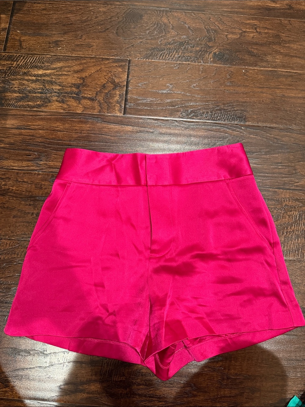Alice and Olivia High-Waist Hot Pink Women's Shorts